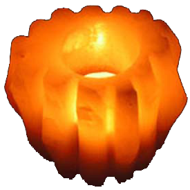 Salt Bamboo Candle Round