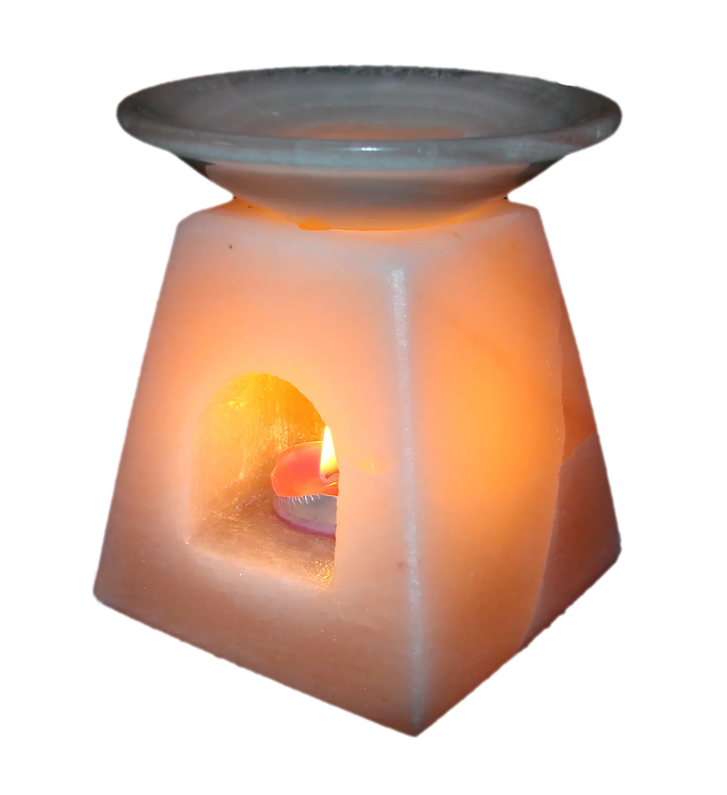 Salt Pyramid Candle Burner