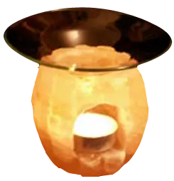 Salt Bamboo Round Candle Burner